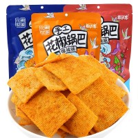 椒巴客花椒世家手工花椒鍋巴網(wǎng)紅麻辣味休閑解饞懷舊小零食品批發(fā)