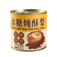 一整顆燉梨、烤梨罐頭400g*6罐禮盒裝 休閑零食廠家直銷(xiāo)批發(fā)